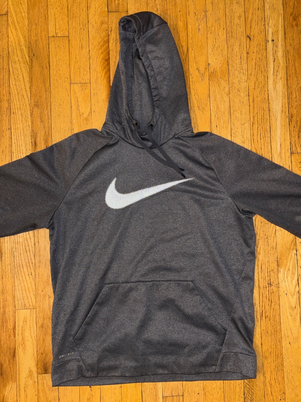Nike Dri-FIT Men’s Swoosh Pullover Hoodie Sweatshirt - Grey - X Large